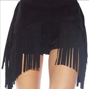 iHeartRaves Fringe Shorts